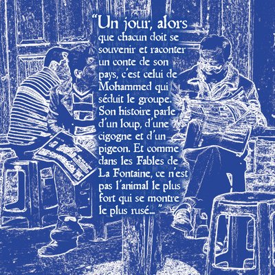 Le conte raconté par Mohammed fait le buzz ! Il donne naissance à un livre, puis une bibliothèque